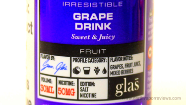 Glas Vapor Basix Series Nic Salts Grape Drink E-Liquid